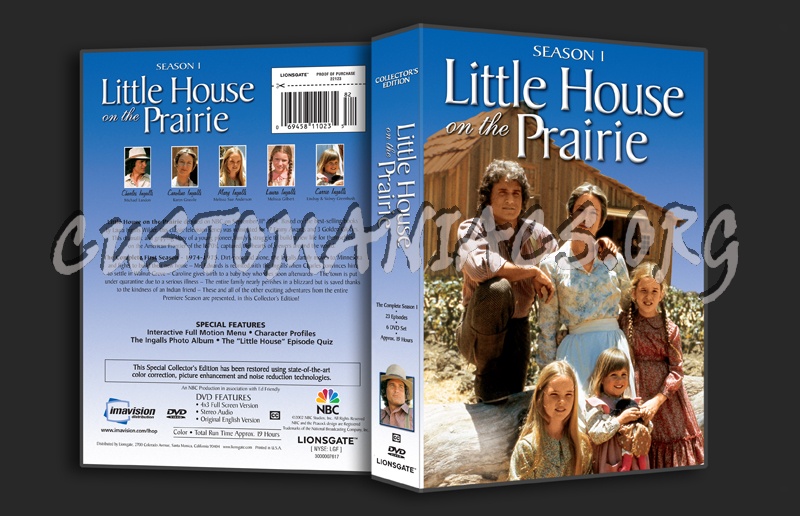 Little House on the Prairie Season 1 dvd cover