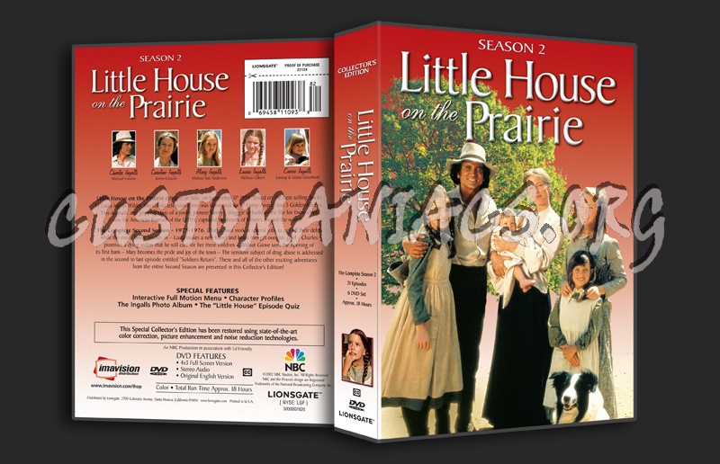 Little House on the Prairie Season 2 dvd cover