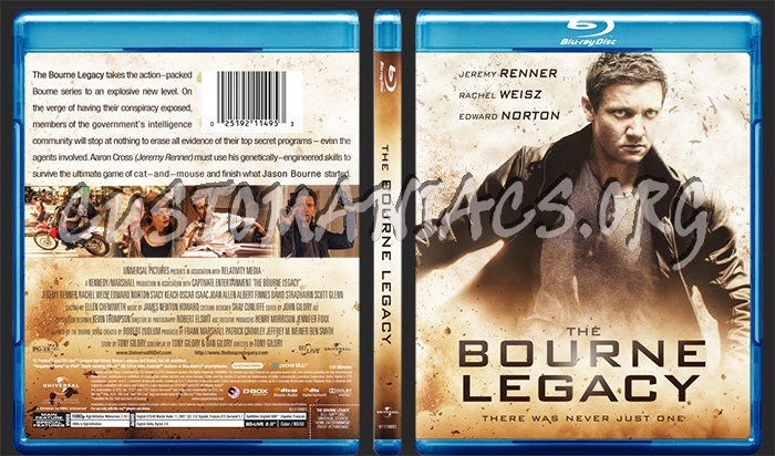 The Bourne Legacy (2012) blu-ray cover