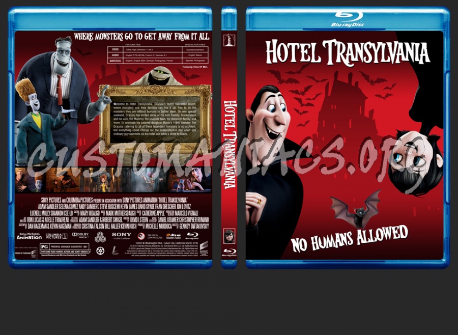 Hotel Transylvania blu-ray cover