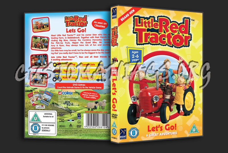Little Red Tractor: Let's Go! dvd cover