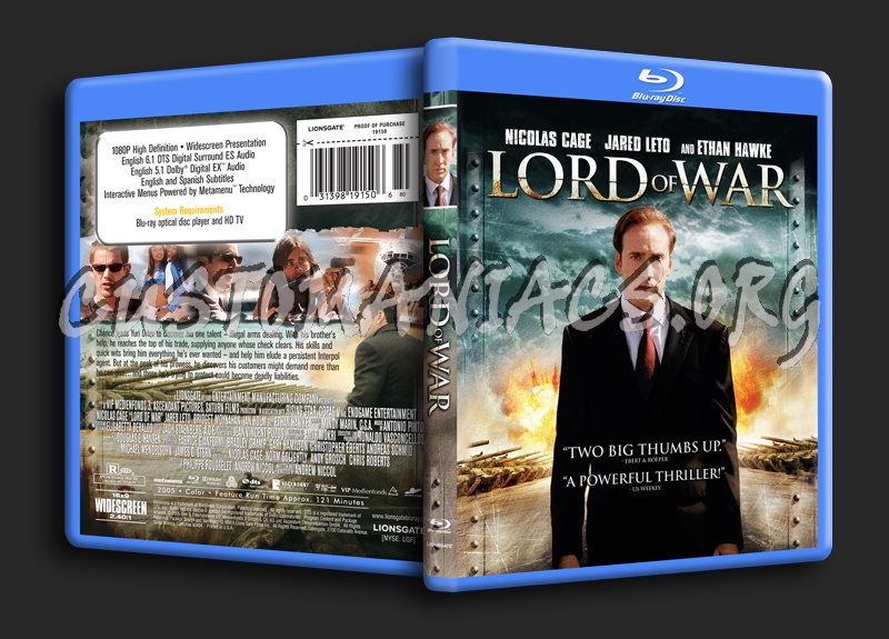 Lord of War blu-ray cover