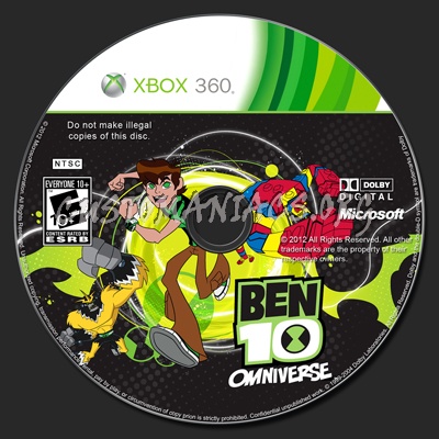 Ben 10 : Omniverse dvd label