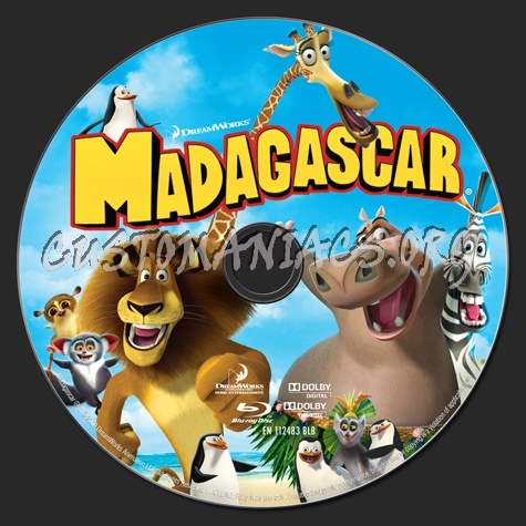 Madagascar blu-ray label