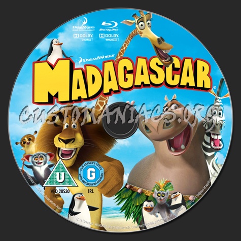 Madagascar blu-ray label