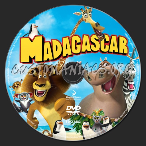 Madagascar dvd label