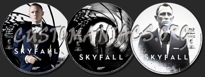 Skyfall blu-ray label