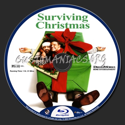 Surviving Christmas blu-ray label