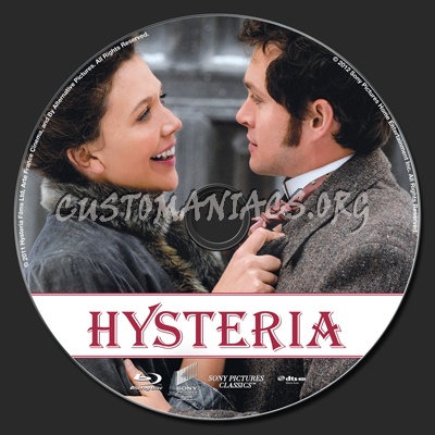 Hysteria blu-ray label