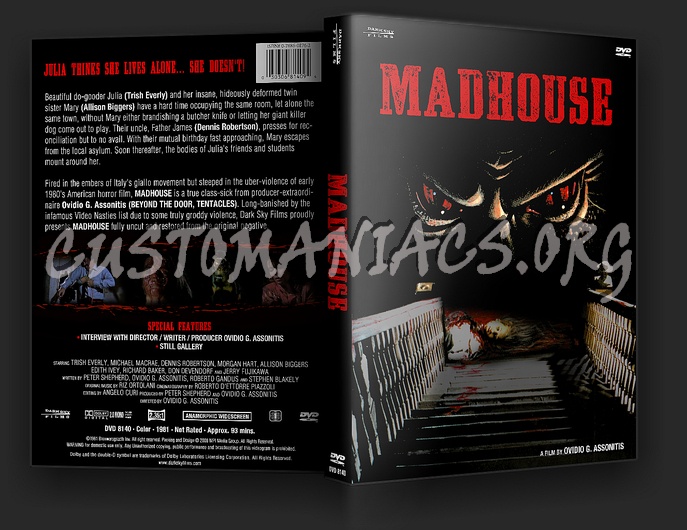 Madhouse (1981) dvd cover