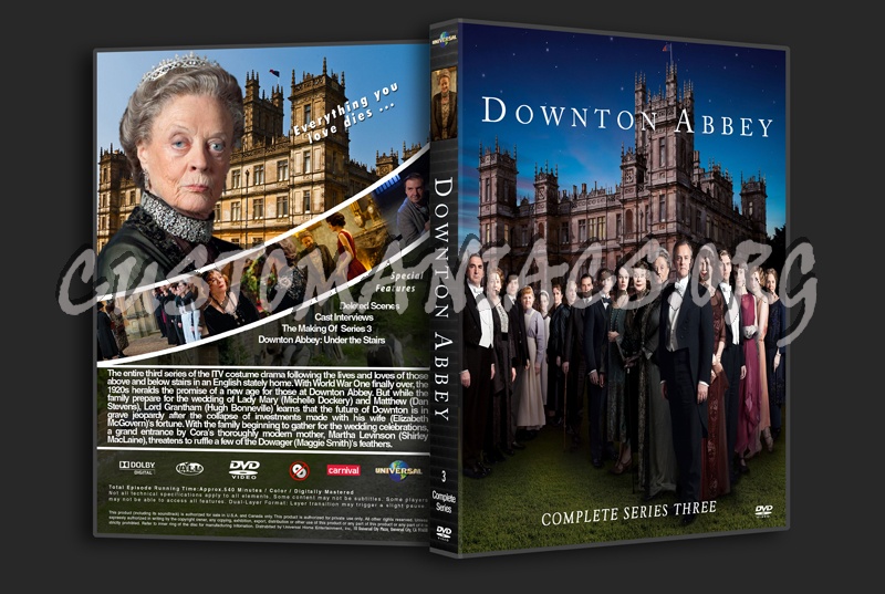 Downton Abbey Series Three dvd cover