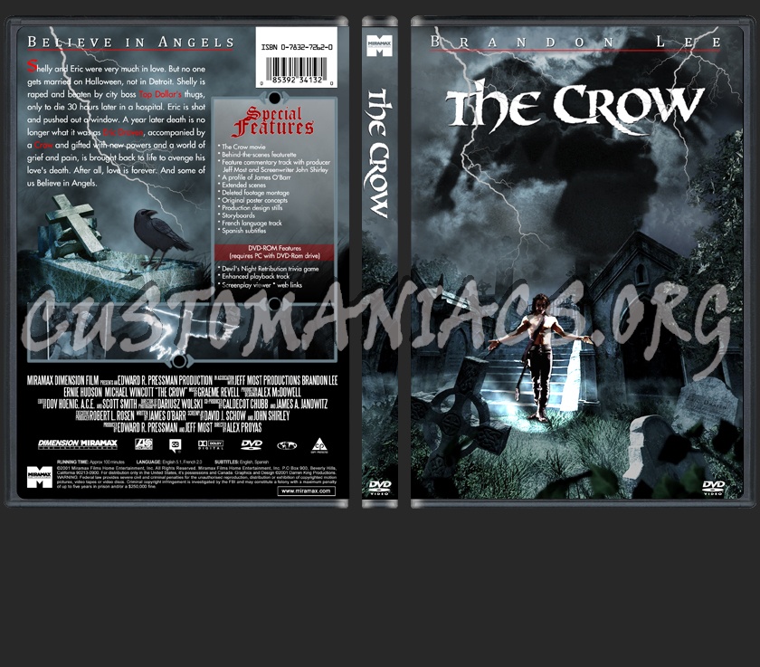 The Crow dvd cover