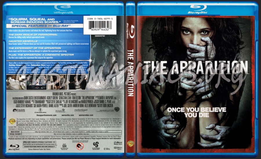 The Apparition blu-ray cover