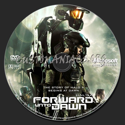 Halo 4 Forward Unto Dawn dvd label