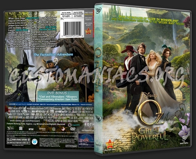 Oz The Great and Powerful (2013) dvd cover