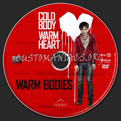 Warm Bodies dvd label