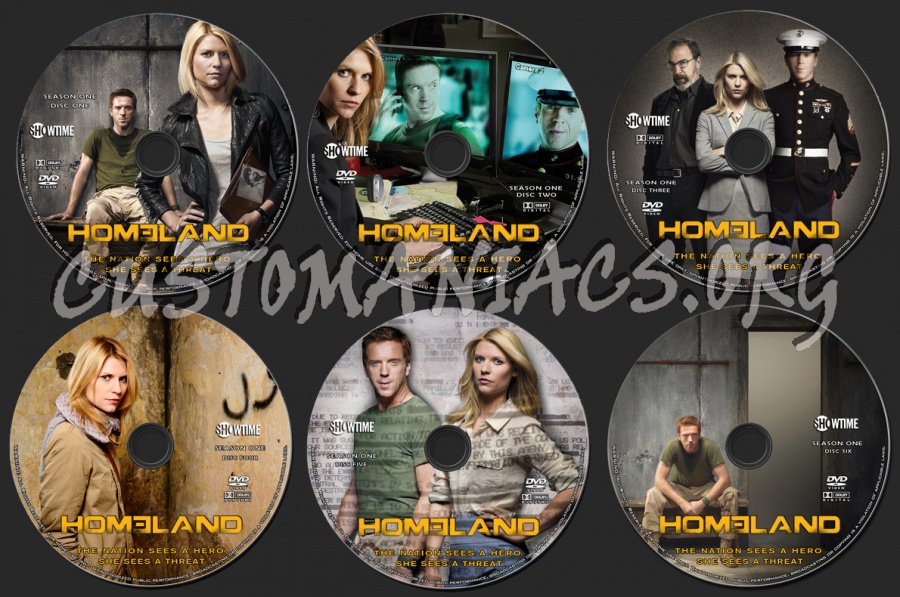Homeland - Season 1 dvd label