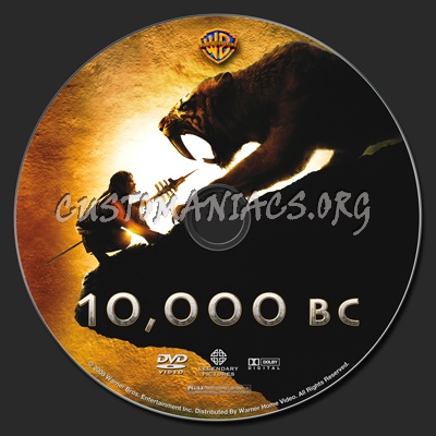 10,000 Bc dvd label