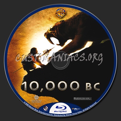 10,000 Bc blu-ray label