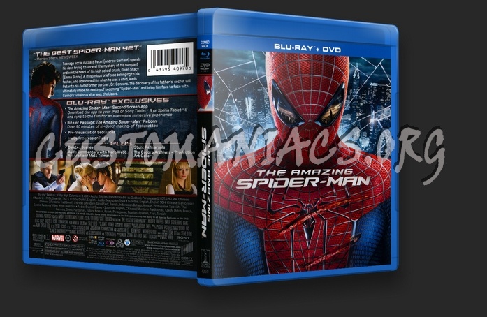 The Amazing Spider-Man blu-ray cover