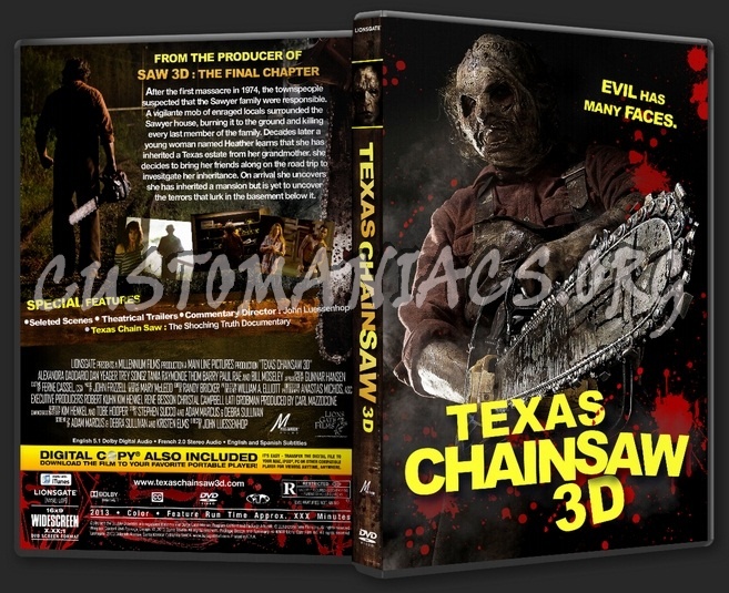 Texas Chainsaw 3D dvd cover