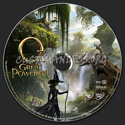 Oz: The Great and Powerful dvd label