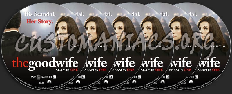 The Good Wife - Season 1 dvd label