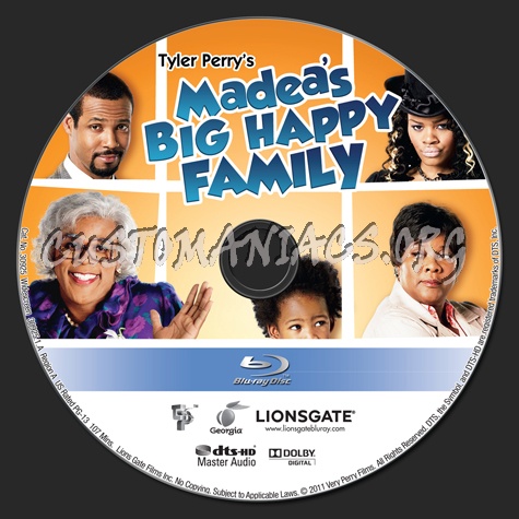 Madea's Big Happy Family blu-ray label