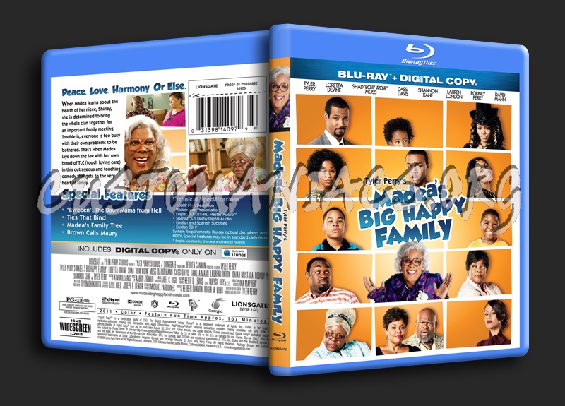 Madea's Big Happy Family blu-ray cover