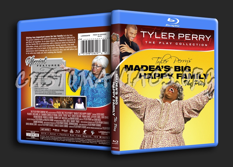 Madea's Big Happy Family the Play blu-ray cover