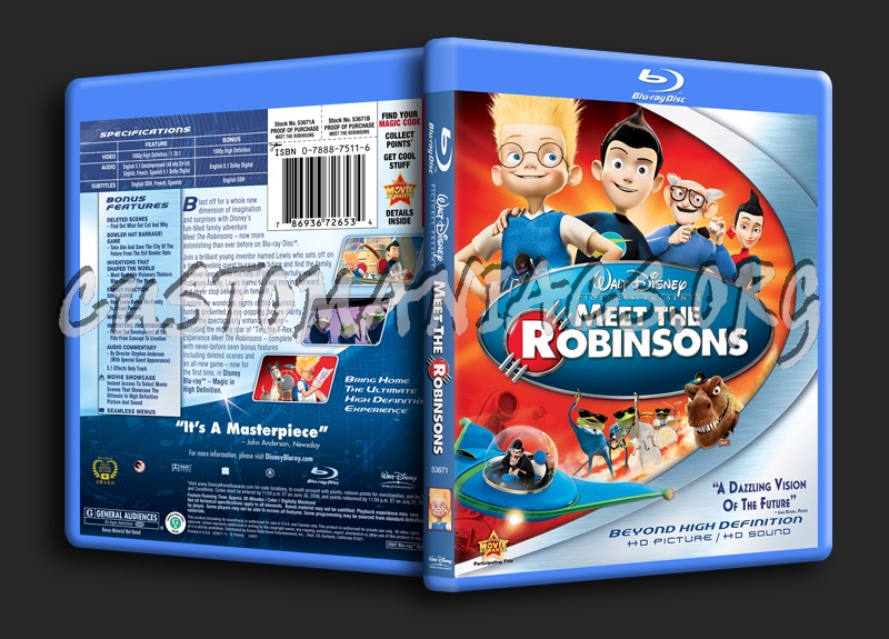 Meet the Robinsons blu-ray cover