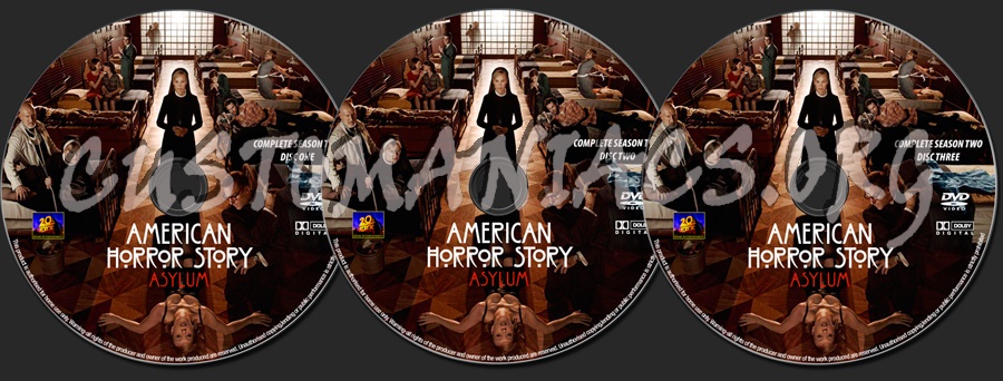 American Horror Story  Season Two dvd label