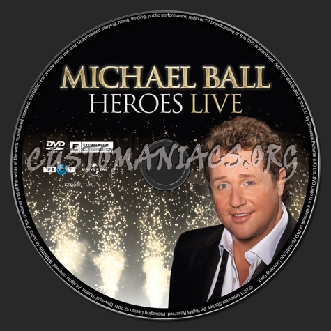 Michael Ball Heroes Live dvd label