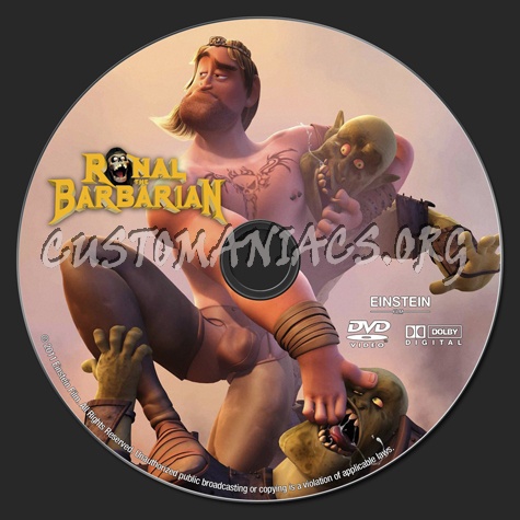 Ronal The Barbarian dvd label