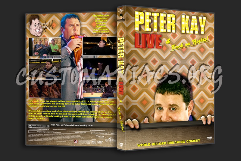 Peter Kay: Live & Back on Nights dvd cover