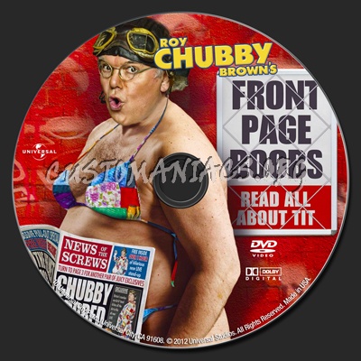 Roy Chubby Brown's Front Page Boobs dvd label
