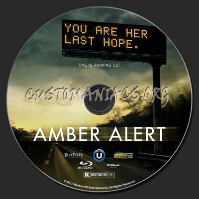 Amber Alert blu-ray label