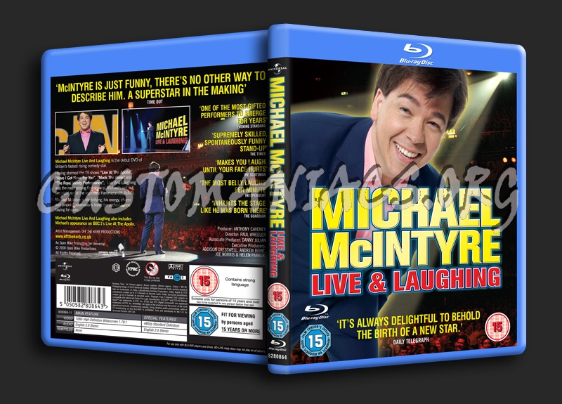 Michael McIntyre Live & Laughing blu-ray cover