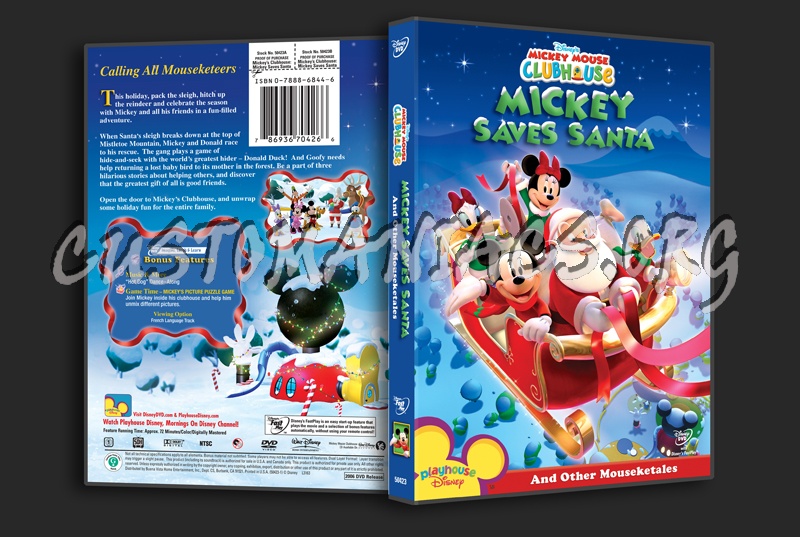 Mickey Mouse Clubhouse Mickey Saves Santa dvd cover