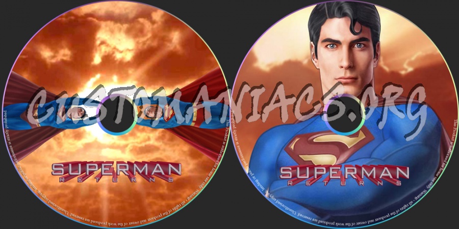 Superman Returns dvd label