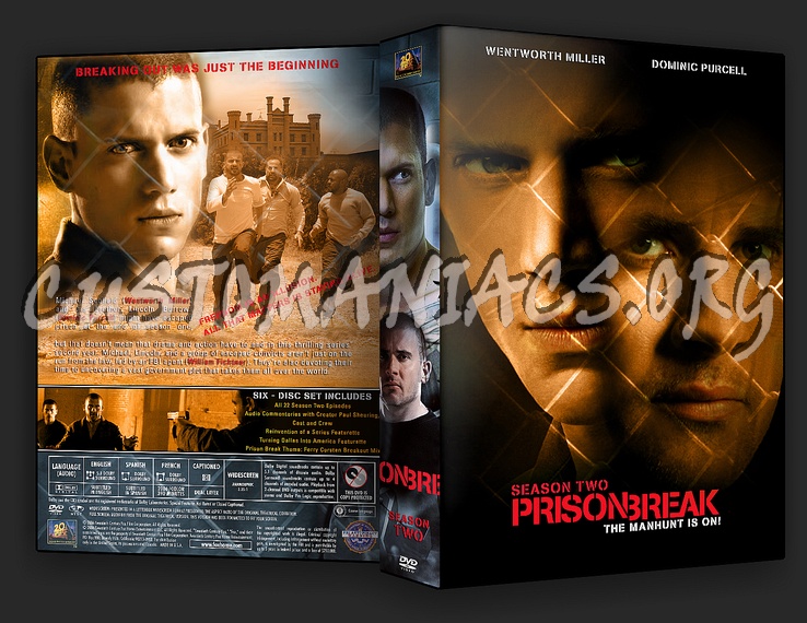 Prison Break 1, 2 & 3 dvd cover
