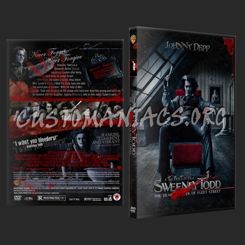 Sweeney Todd - The Demon Barber Of Fleet Street dvd cover