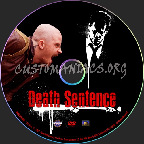 Death Sentence dvd label