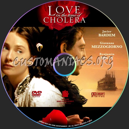 Love in the Time of Cholera dvd label