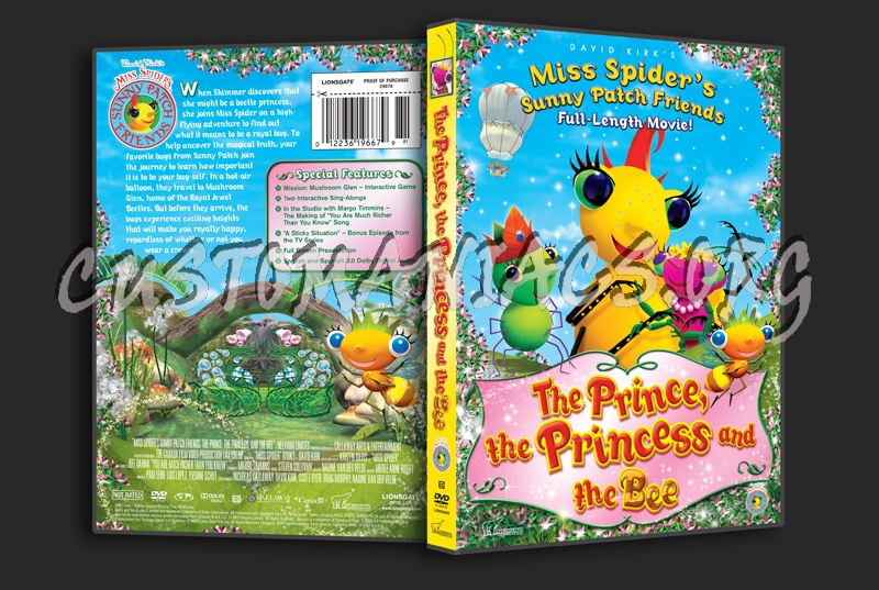 Miss Spider's Sunny Patch Friends The Prince, the Princess and the Bee dvd cover
