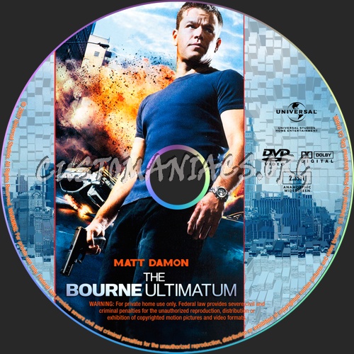 The Bourne Ultimatum dvd label