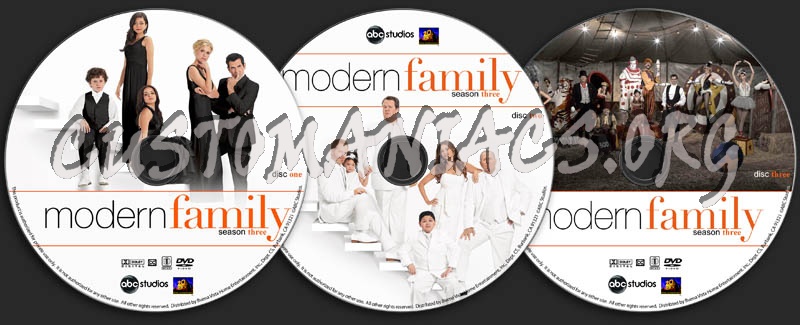 Modern Family - Season 3 dvd label