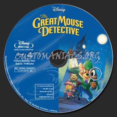 Great Mouse Detective blu-ray label