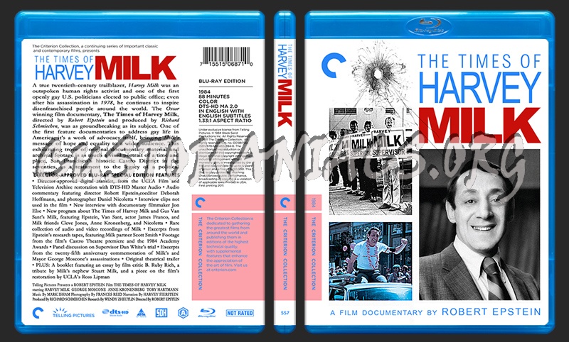 557 - Times Of Harvey Milk blu-ray cover