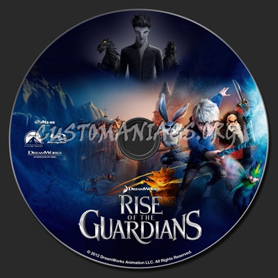 Rise of the Guardians blu-ray label